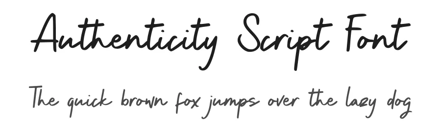Authenticity Script Font by Abodaniel — Script Handwritten Font