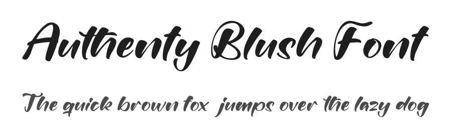 Authenty Blush Font by perspectype — Script Handwritten Font