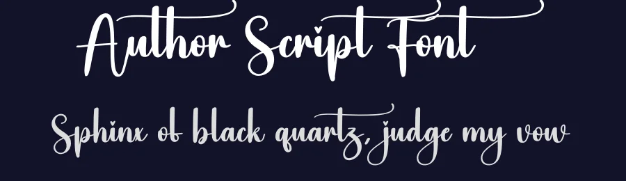 Author Script Font by creativeletter — Script Handwritten Font — thumbnail 2
