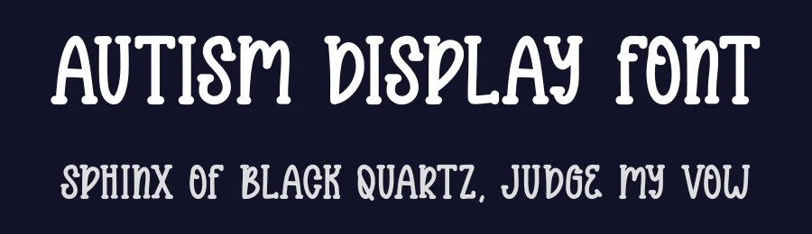 Autism Display Font by Craftedtype — Decorative Font — thumbnail 2