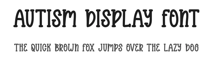 Autism Display Font by Craftedtype — Decorative Font