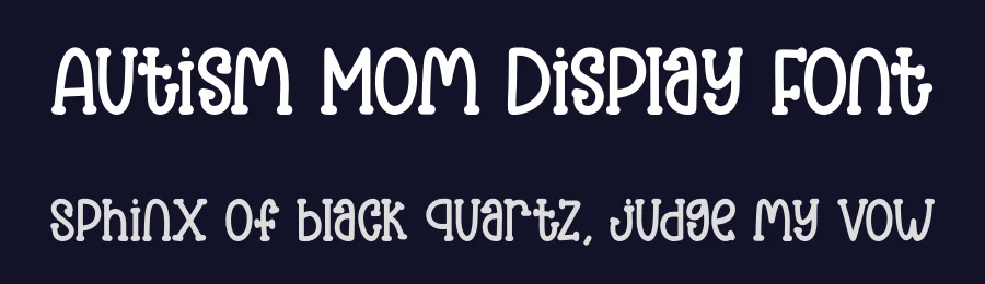 Autism Mom Display Font by Craftedtype — Decorative Font — thumbnail 2