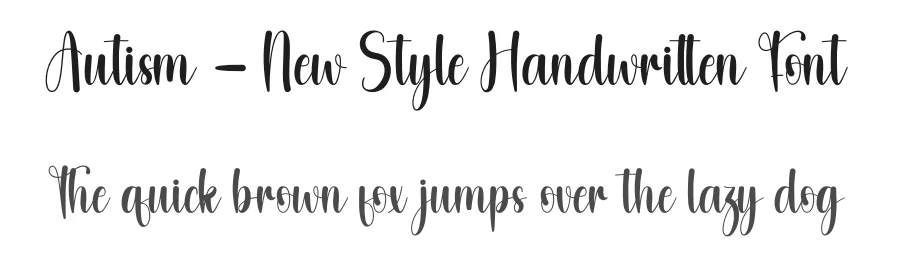 Autism – New Style Handwritten Font by andikastudio — Script Handwritten Font