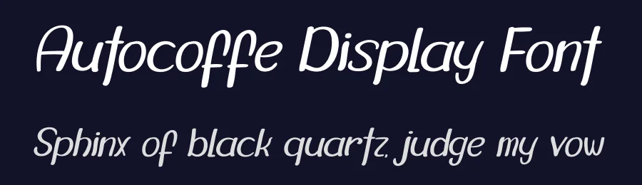 Autocoffe Display Font by kateengciu — Display Font — thumbnail 2