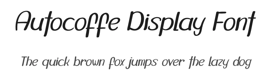 Autocoffe Display Font by kateengciu — Display Font