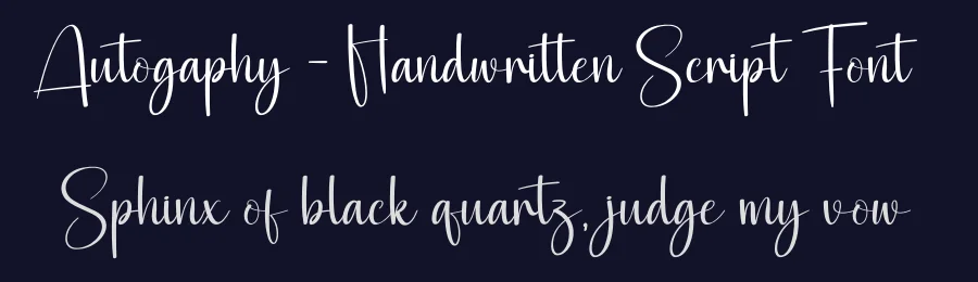 Autogaphy – Handwritten Script Font by creativeletter — Script Handwritten Font — thumbnail 2