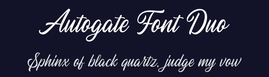 Autogate Font Duo by Letterhend — Decorative Font — thumbnail 2
