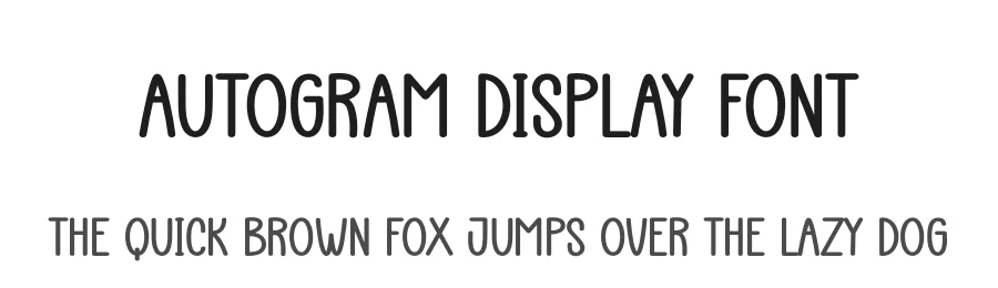 Autogram Display Font by andikastudio — Script Handwritten Font