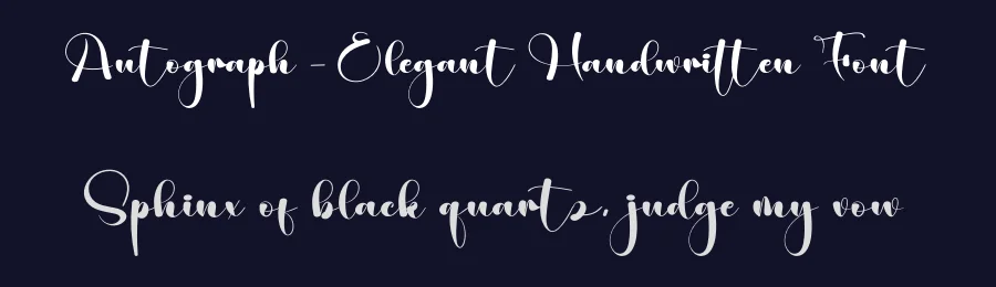 Autograph – Elegant Handwritten Font by creativeletter — Script Handwritten Font — thumbnail 2