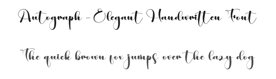 Autograph – Elegant Handwritten Font by creativeletter — Script Handwritten Font