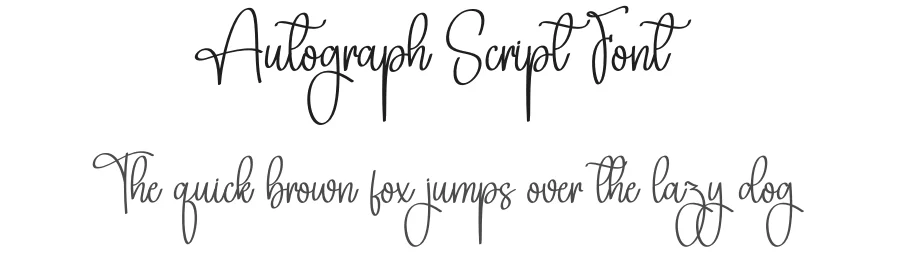 Autograph Script Font by creativeletter — Script Handwritten Font