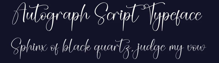 Autograph Script Typeface by creativeletter — Script Handwritten Font — thumbnail 2