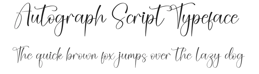 Autograph Script Typeface by creativeletter — Script Handwritten Font