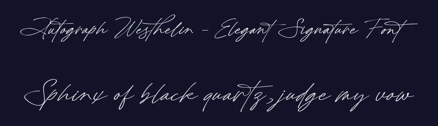 Autograph Westhelin – Elegant Signature Font by letterenastudios — Serif Font — thumbnail 2