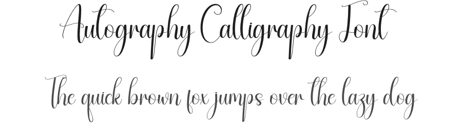 Autography Calligraphy Font by creativeletter — Script Handwritten Font