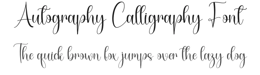 Autography Calligraphy Font by creativeletter — Script Handwritten Font