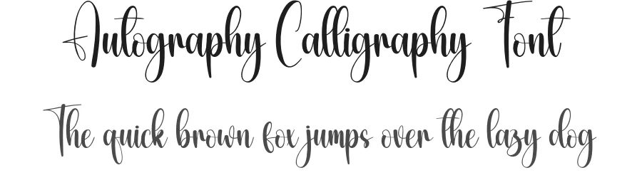 Autography Calligraphy Font by creativeletter — Script Handwritten Font