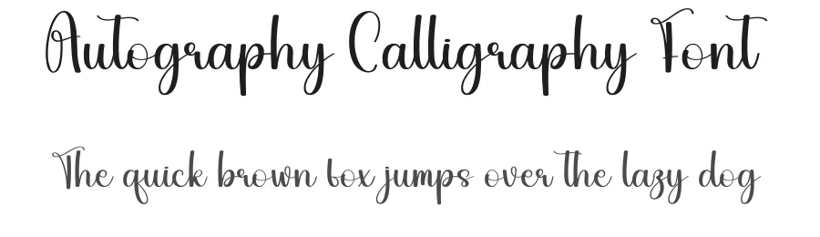 Autography Calligraphy Font by creativeletter — Script Handwritten Font