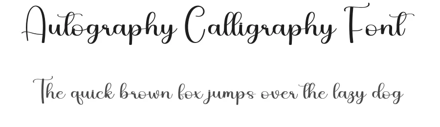 Autography Calligraphy Font by creativeletter — Script Handwritten Font