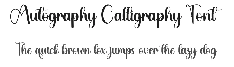 Autography Calligraphy Font by creativeletter — Script Handwritten Font