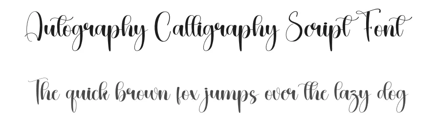 Autography Calligraphy Script Font by creativeletter — Script Handwritten Font