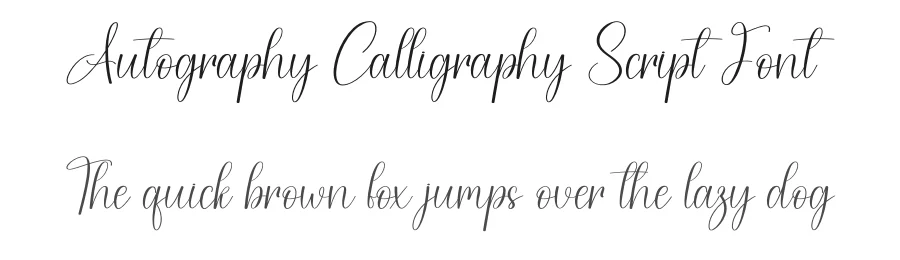 Autography Calligraphy Script Font by creativeletter — Script Handwritten Font