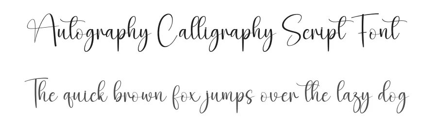 Autography Calligraphy Script Font by creativeletter — Script Handwritten Font