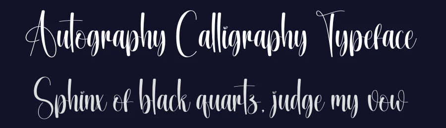 Autography Calligraphy Typeface by creativeletter — Script Handwritten Font — thumbnail 2