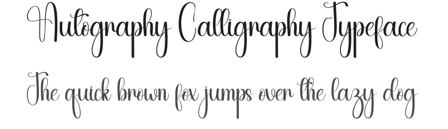 Autography Calligraphy Typeface by andikastudio — Script Handwritten Font