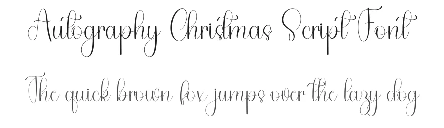Autography Christmas Script Font by freshtypeink — Script Handwritten Font