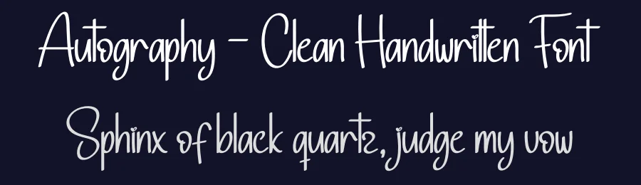 Autography – Clean Handwritten Font by andikastudio — Display Font — thumbnail 2