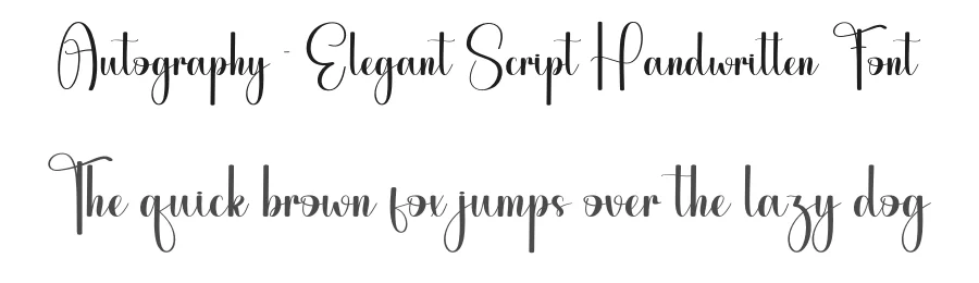 Autography – Elegant Script Handwritten Font by andikastudio — Script Handwritten Font