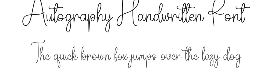 Autography Handwritten Font by creativeletter — Script Handwritten Font