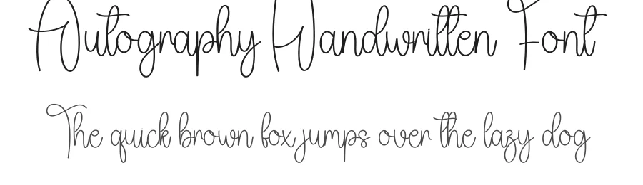 Autography Handwritten Font by creativeletter — Script Handwritten Font
