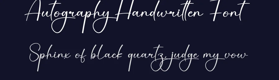 Autography Handwritten Font by creativeletter — Script Handwritten Font — thumbnail 2