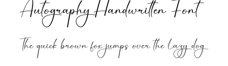 Autography Handwritten Font by creativeletter — Script Handwritten Font