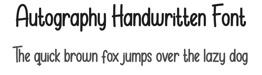 Autography Handwritten Font by andikastudio — Display Font