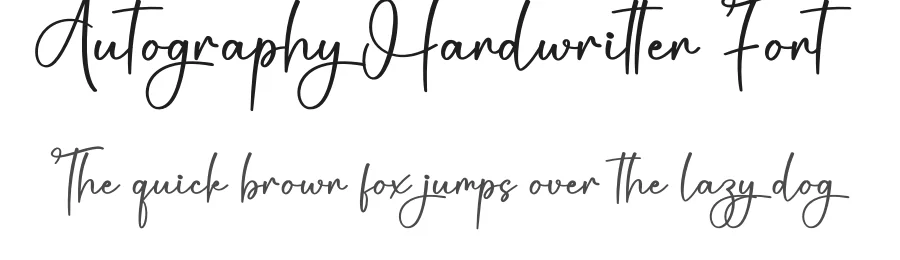Autography Handwritten Font by creativeletter — Script Handwritten Font