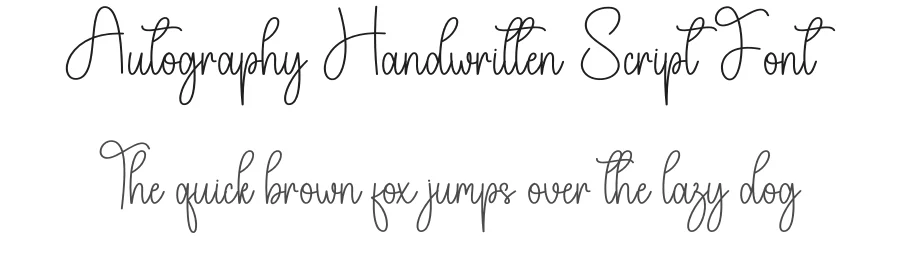 Autography Handwritten Script Font by creativeletter — Script Handwritten Font