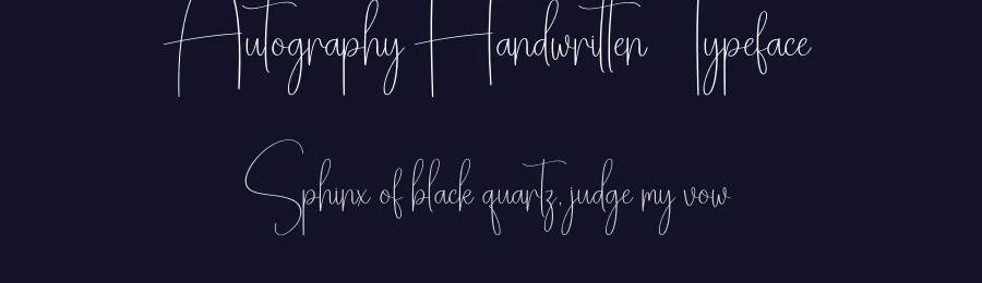 Autography Handwritten Typeface by creativeletter — Script Handwritten Font — thumbnail 2