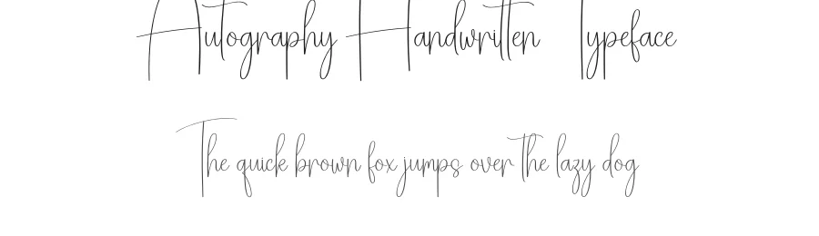 Autography Handwritten Typeface by creativeletter — Script Handwritten Font