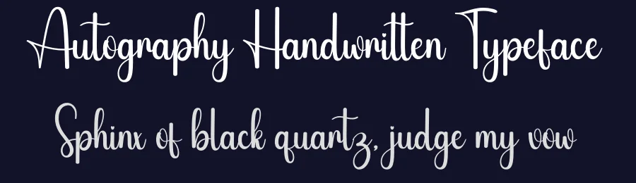 Autography Handwritten Typeface by creativeletter — Script Handwritten Font — thumbnail 2