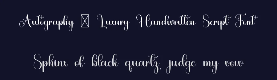 Autography – Luxury Handwritten Script Font by freshtypeink — Script Handwritten Font — thumbnail 2