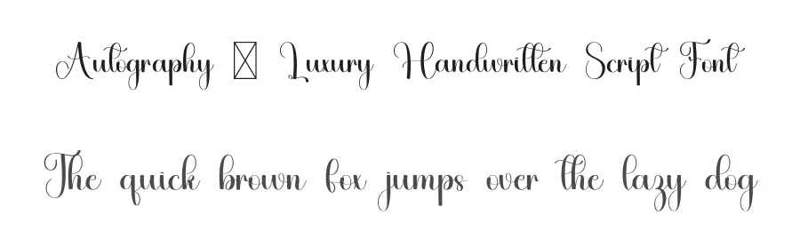Autography – Luxury Handwritten Script Font by freshtypeink — Script Handwritten Font