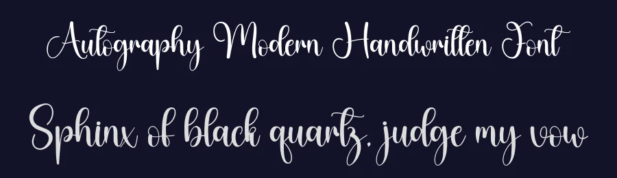 Autography Modern Handwritten Font by creativeletter — Script Handwritten Font — thumbnail 2