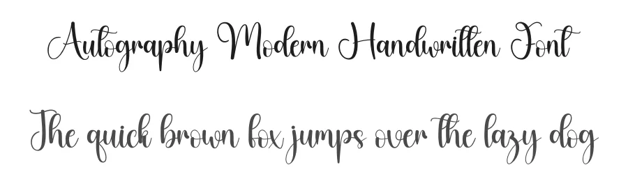 Autography Modern Handwritten Font by creativeletter — Script Handwritten Font