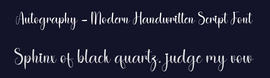 Autography – Modern Handwritten Script Font by andikastudio — Script Handwritten Font — thumbnail 2