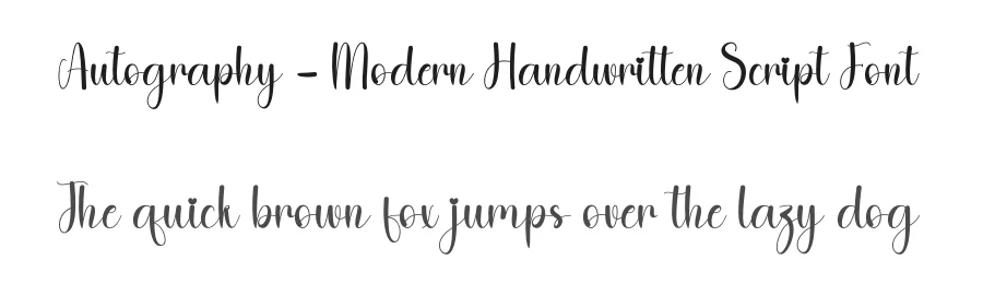 Autography – Modern Handwritten Script Font by andikastudio — Script Handwritten Font