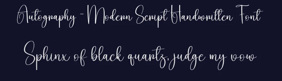 Autography – Modern Script Handwritten Font by creativeletter — Script Handwritten Font — thumbnail 2