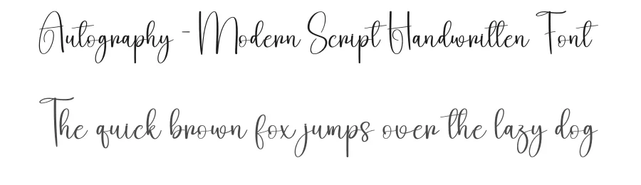 Autography – Modern Script Handwritten Font by creativeletter — Script Handwritten Font
